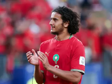 Pemain Maroko, Ayyoub Bouaddi, sukses mencuri perhatian pada laga perdana Grup C Piala Dunia 2026 di East Rutherford, New Jersey, Minggu (14/6/2026) pagi WIB. (AP Photo/Adam Hunger)