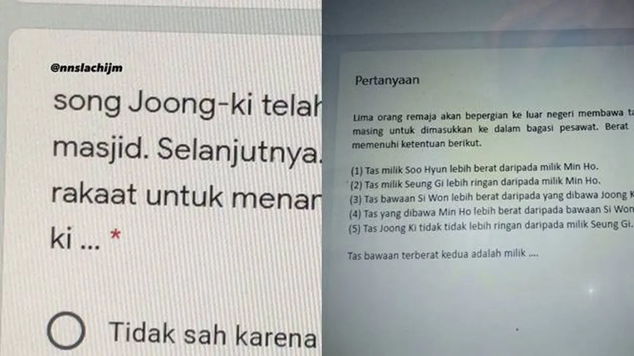 6 Soal Ujian Nyeleneh Pakai Nama Artis Korea Ini Bikin Senyum Tipis