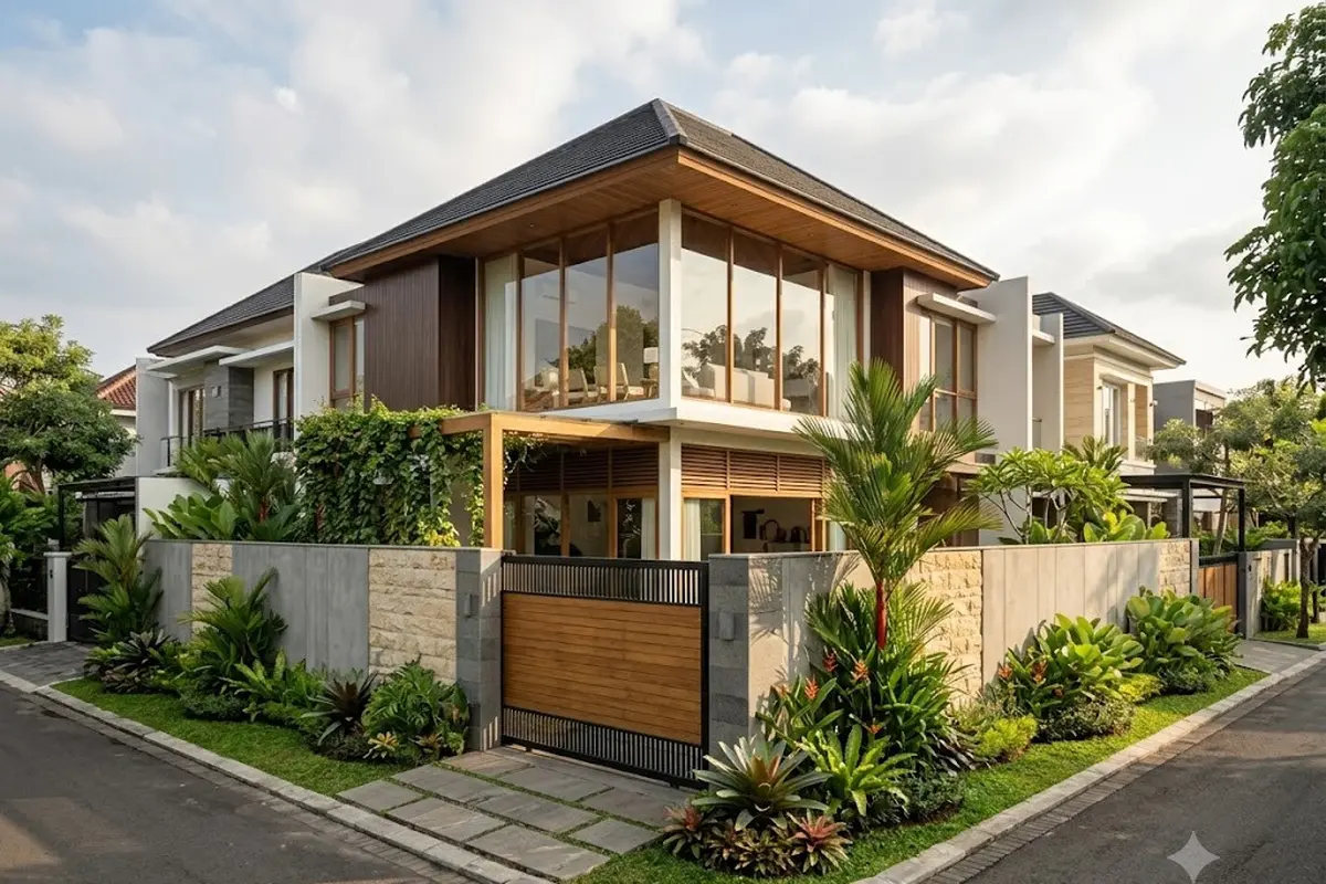 Model pagar untuk rumah hook yang tetap privat