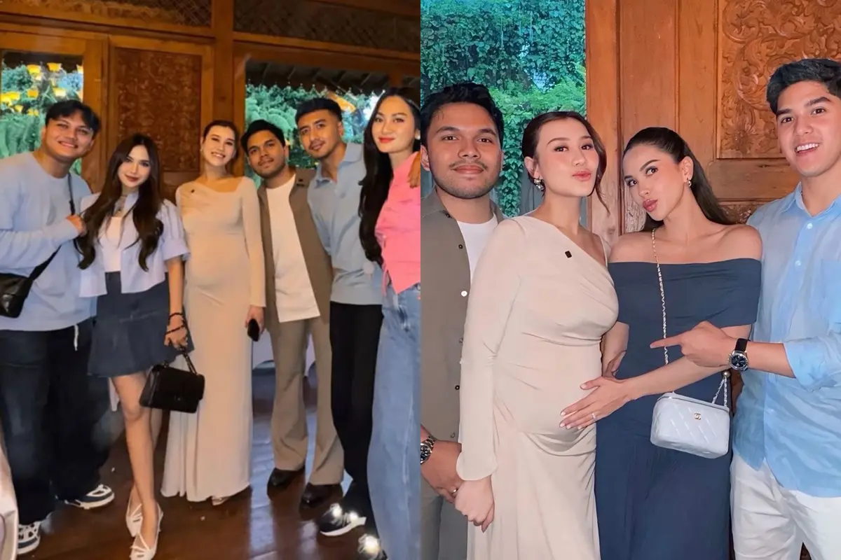 Gaya Couple Serba Biru Alyssa Daguise-Al Ghazali hingga Mahalini Raharja-Rizky Febian di Gender Reveal Anak Aaliyah Massaid
