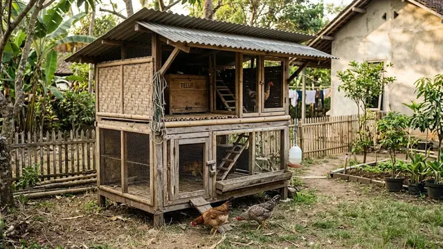 Kandang Ayam Kampung Sederhana