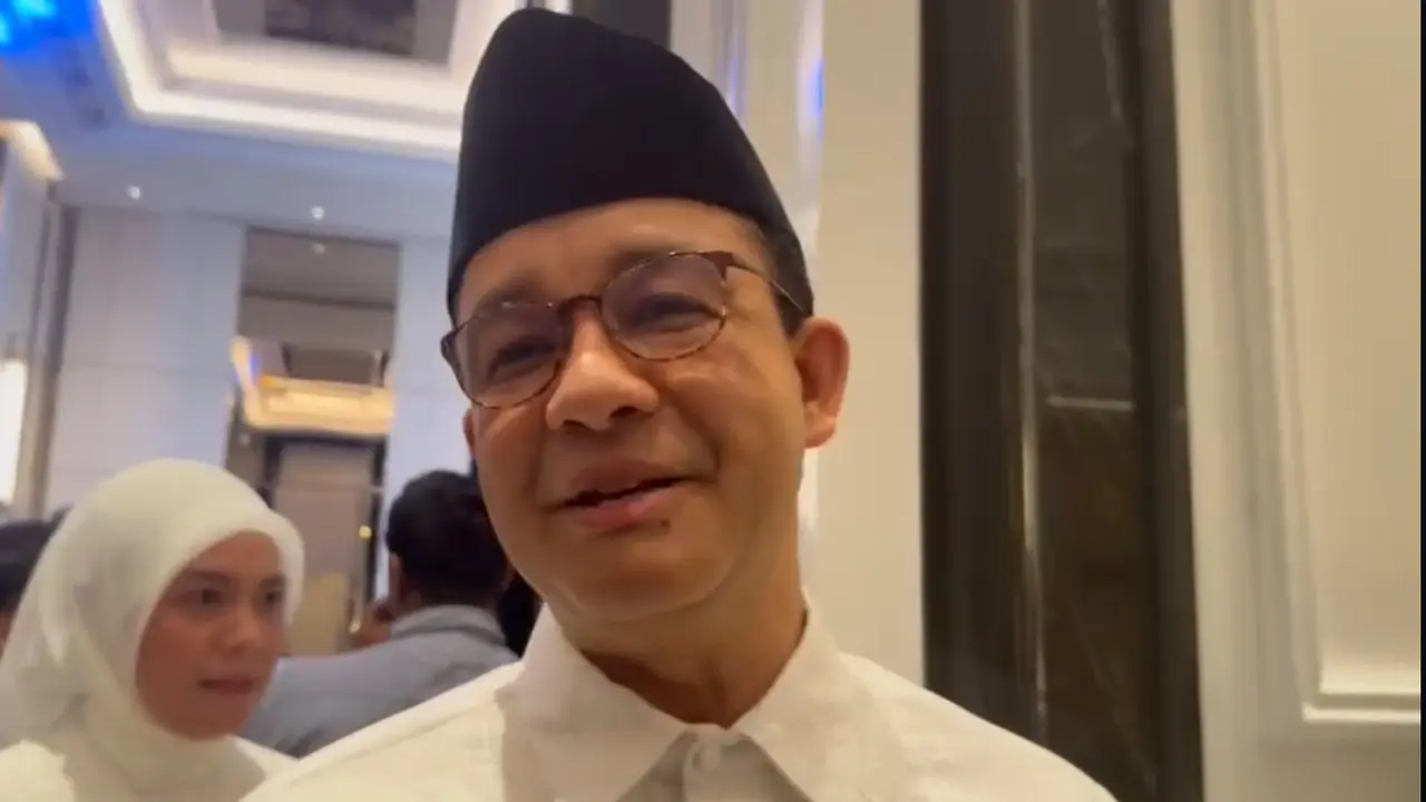 Mantan Gubernur Jakarta yang juga merupakan eks calon presiden 2024, Anies Baswedan di NasDem Tower, Jakarta, Kamis (19/2/2026).