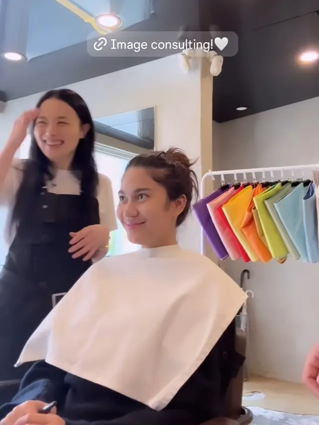 Azizah Salsha dengan potongan rambut barunya. [@azizahsalsha_]