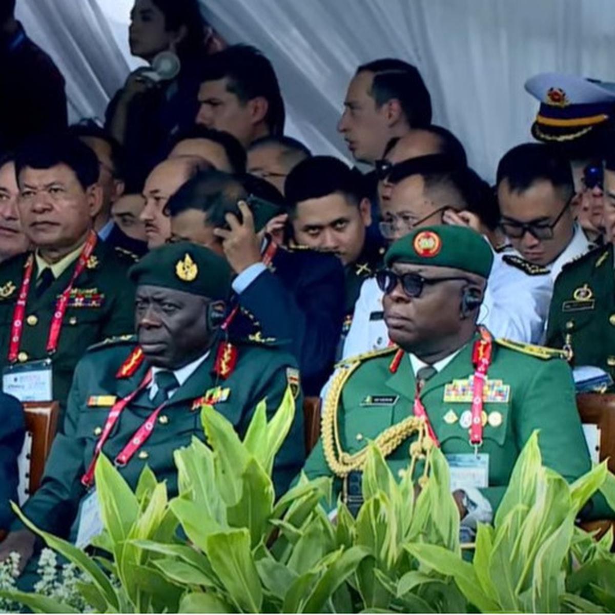 Tamu acara pembukaan Indodefence Exfo dan Forum, di JIExpo