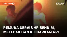 Pemuda ini mencoba menservis hp nya sendiri namun hasilnya mengerikan