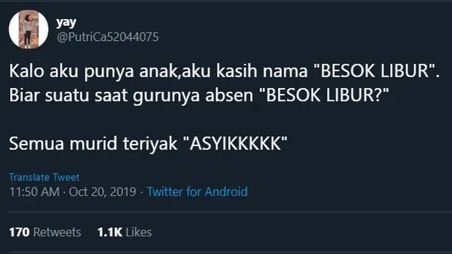 6 Cuitan Nama Anak Unik ala Netizen Ini Bikin Tepuk Jidat