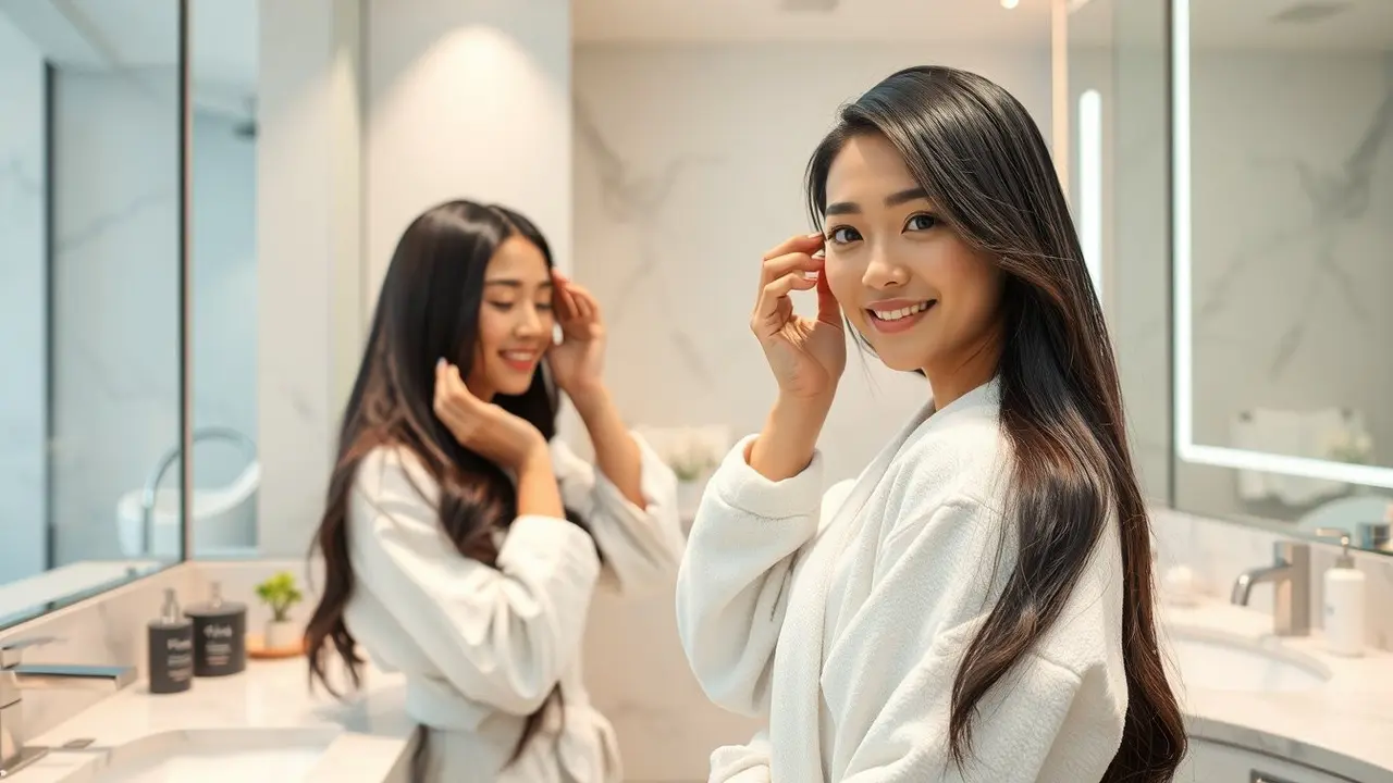 cara pakai hair mask
