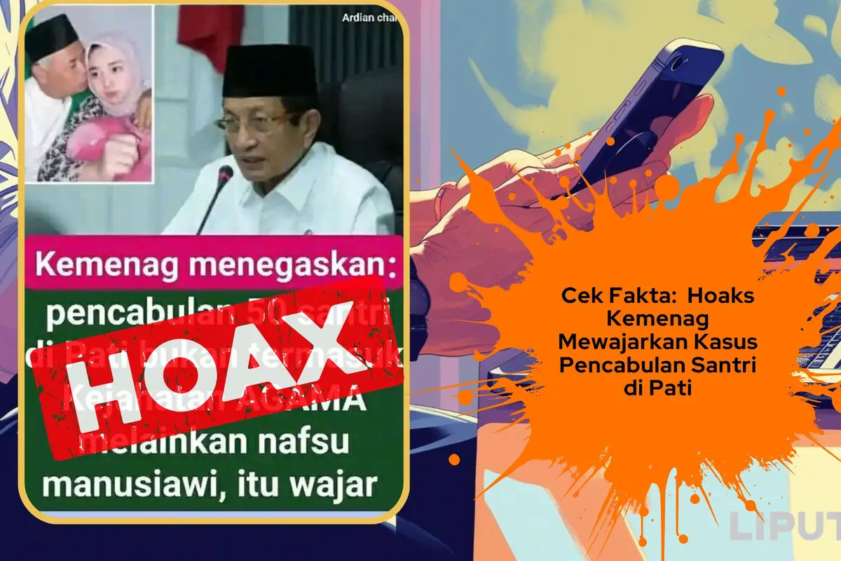Cek fakta Kemenag Mewajarkan Kasus Pencabulan Santri di Pati