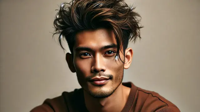 Gaya rambut Messy Undercut (Foto: Rizka Nur Laily via ChatGPT)