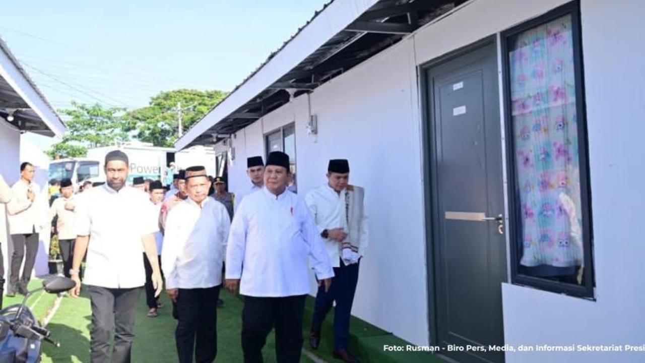 Presiden Prabowo Tinjau Pemulihan Pascabencana Aceh Tamiang, Pastikan Warga Tempati Hunian Layak
