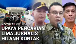 Upaya Pencarian Lima Jurnalis Hilang di Selat Sunda