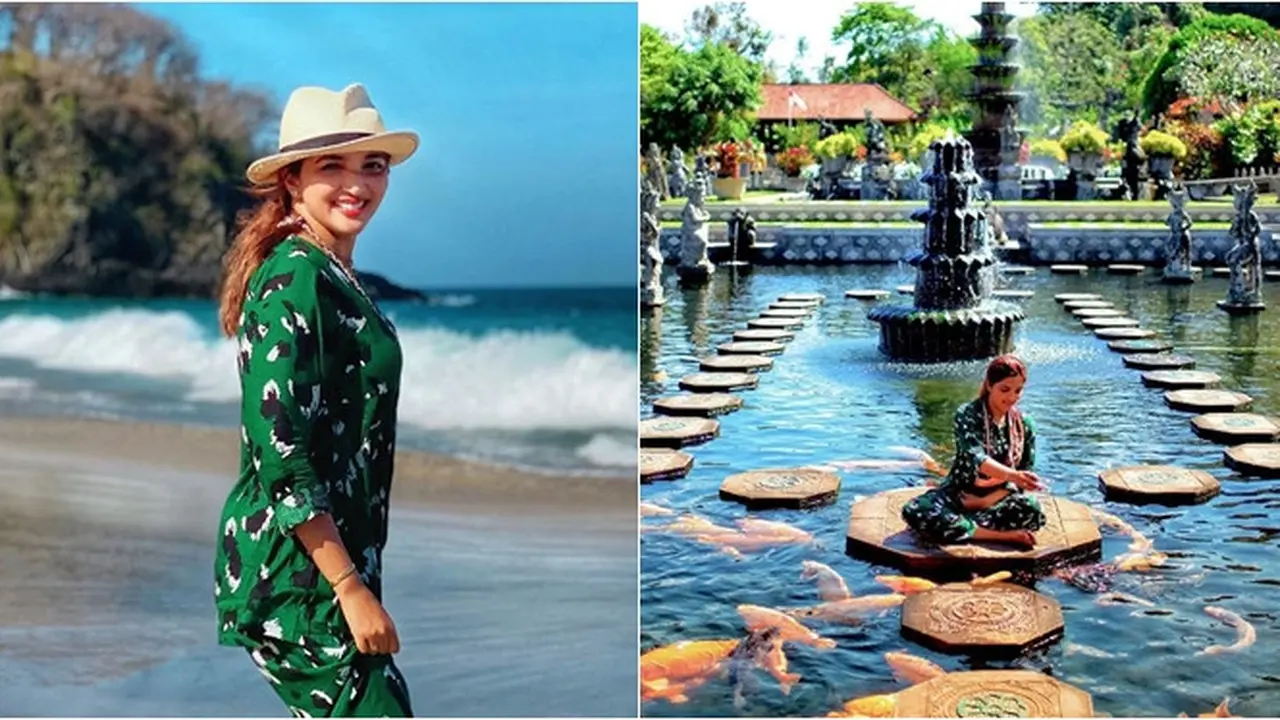 Gaya Liburan Ashanty di Bali