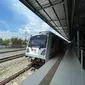 Perpanjangan layanan Kereta Api Srilelawangsa dari Stasiun Kuala Bingai sampai dengan Bandara Kualanamu (Reza Efendi/Liputan6.com)