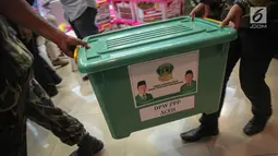 Kamis (12/10). PPP kubu Romi secara resmi mendaftar sebagai peserta pemilihan umum 2019. (Liputan6.com/Faizal Fanani)