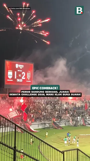 Epic comeback! Persib Bandung berhasil juara Dewata Challenge 2026, Marc Klok buka suara
