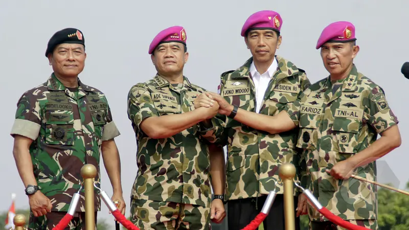 Gagahnya Jokowi Saat Jadi Warga Kehormatan Pasukan Khusus TNI