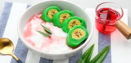 Es pisang ijo, hidangan khas Makassar yang cocok untuk menu di bulan Ramadhan./copyright Freepik