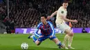 Crystal Palace sebelumnya telah mengantongi modal berharga lewat kemenangan 3-1 pada leg pertama semifinal melawan Shakhtar Donetsk. (AP Photo/Alastair Grant)