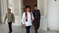 Dubes Inggris Moazzam Malik bertemu dengan Gubernur DKI Jakarta Anies Baswedan di Balai Kota Jakarta. (Liputan6.com/Delvira Chaerani Hutabarat)