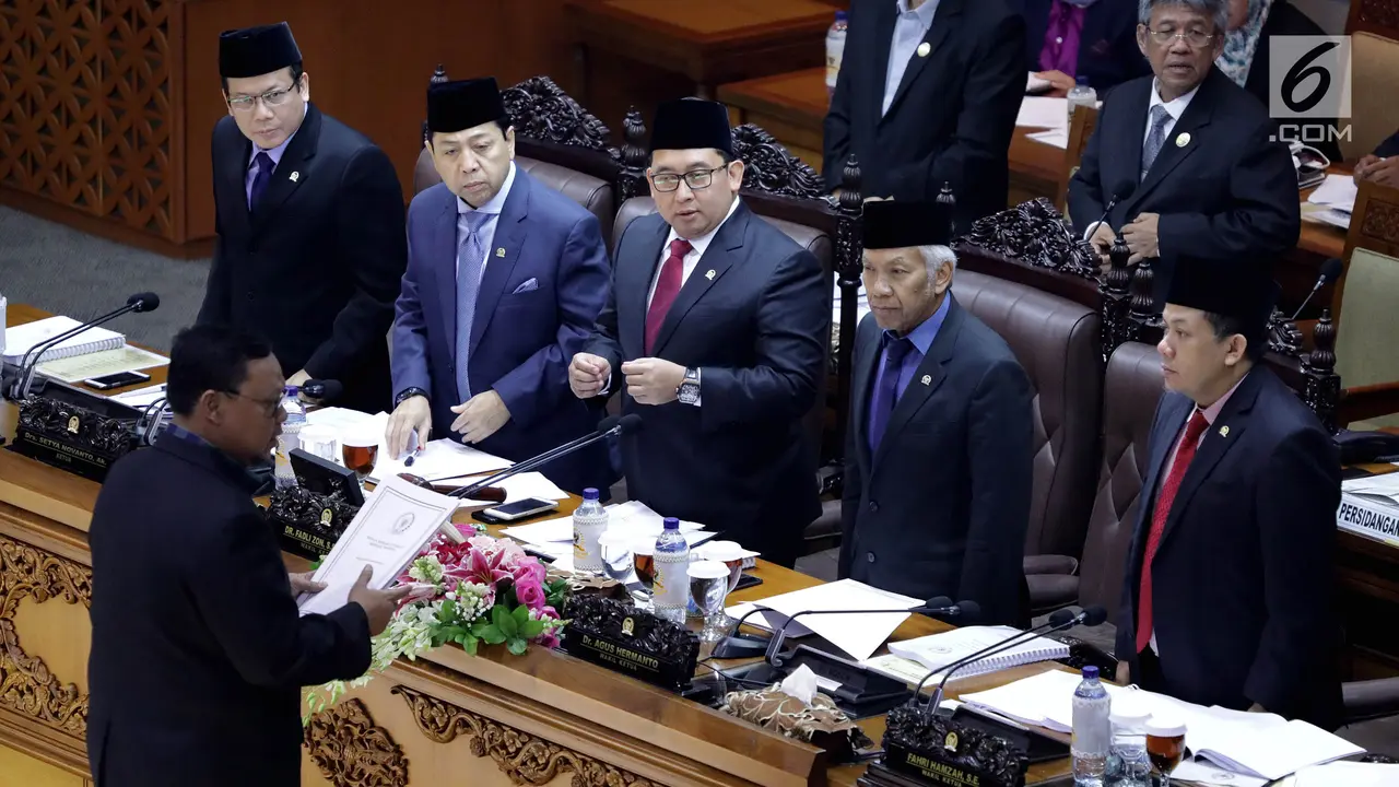 Setya Novanto Hadiri Paripurna RUU Pemilu