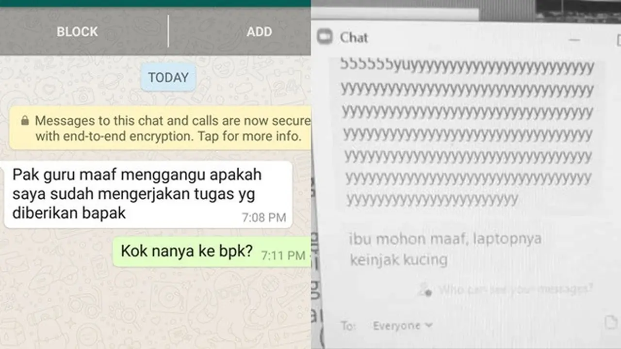 6 Chat Lucu dengan Guru Ini Bikin Salah Paham