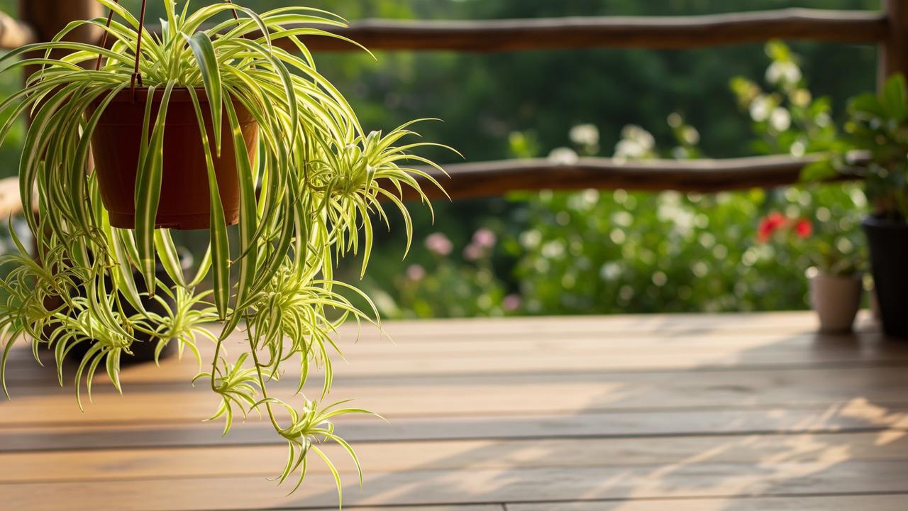 Tanaman Spider Plant/AI Generated