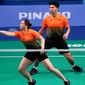 Pasangan Indonesia, Praveen Jordan/Melati Daeva Oktavianti, saat bertanding di perempat final SEA Games 2019 perorangan di Multinlupa Sports Center, Manila, Sabtu (7/12/2019). (PBSI)