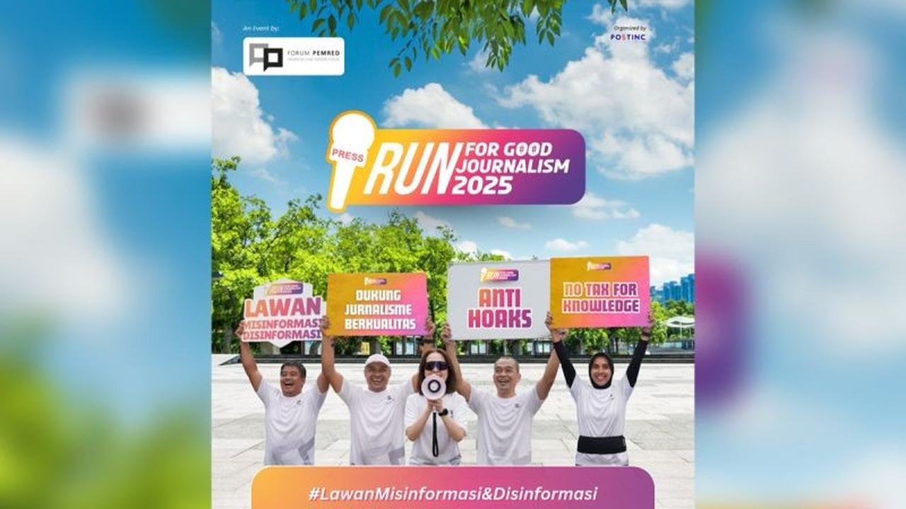 Forum Pemred Gaungkan Jurnalisme Berkualitas Lewat 'Run For Good Journalism' di Unika Atma Jaya