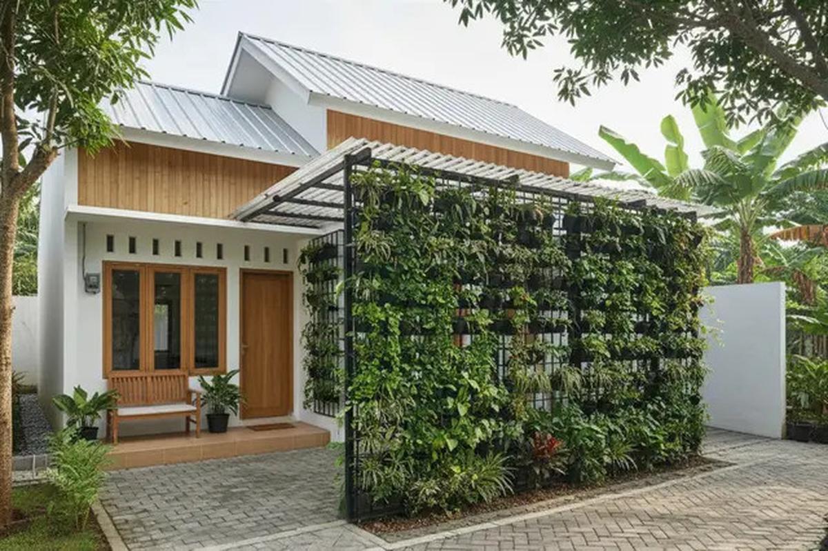 7 Model Rumah Kecil Tapi Luas dengan Pagar Tanaman Hijau, Solusi Hunian Asri dan Nyaman di Lahan Terbatas