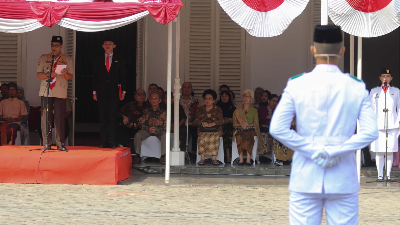 Upacara Sumpah Pemuda di Museum Sumpah Pemuda