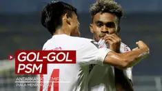 Berita video gol-gol yang mengantarkan PSM Makassar ke semifinal Piala Menpora 2021.