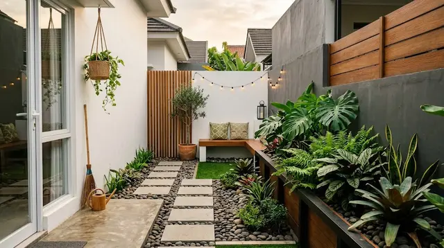 8 Desain Halaman Belakang Rumah yang Hanya Memiliki Lebar 2 Meter, Solusi Estetik Untuk Rumah Sempit