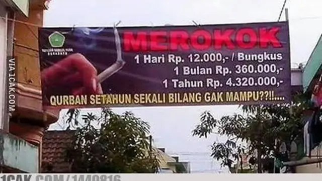 6 Spanduk Kurban untuk Iduladha Ini Kreatif Sekaligus Bikin Ngakak