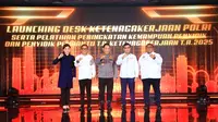 Kapolri Jenderal Listyo Sigit Prabowo meluncurkan Desk Ketenagakerjaan Polri. (Foto: Istimewa)