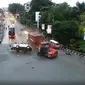 Kecelakaan maut kembali terjadi di turunan Muara Rapak, Balikpapan Utara, Jumat pagi (21/10/2022). (Liputan6.com/ Abelda Gunawan)