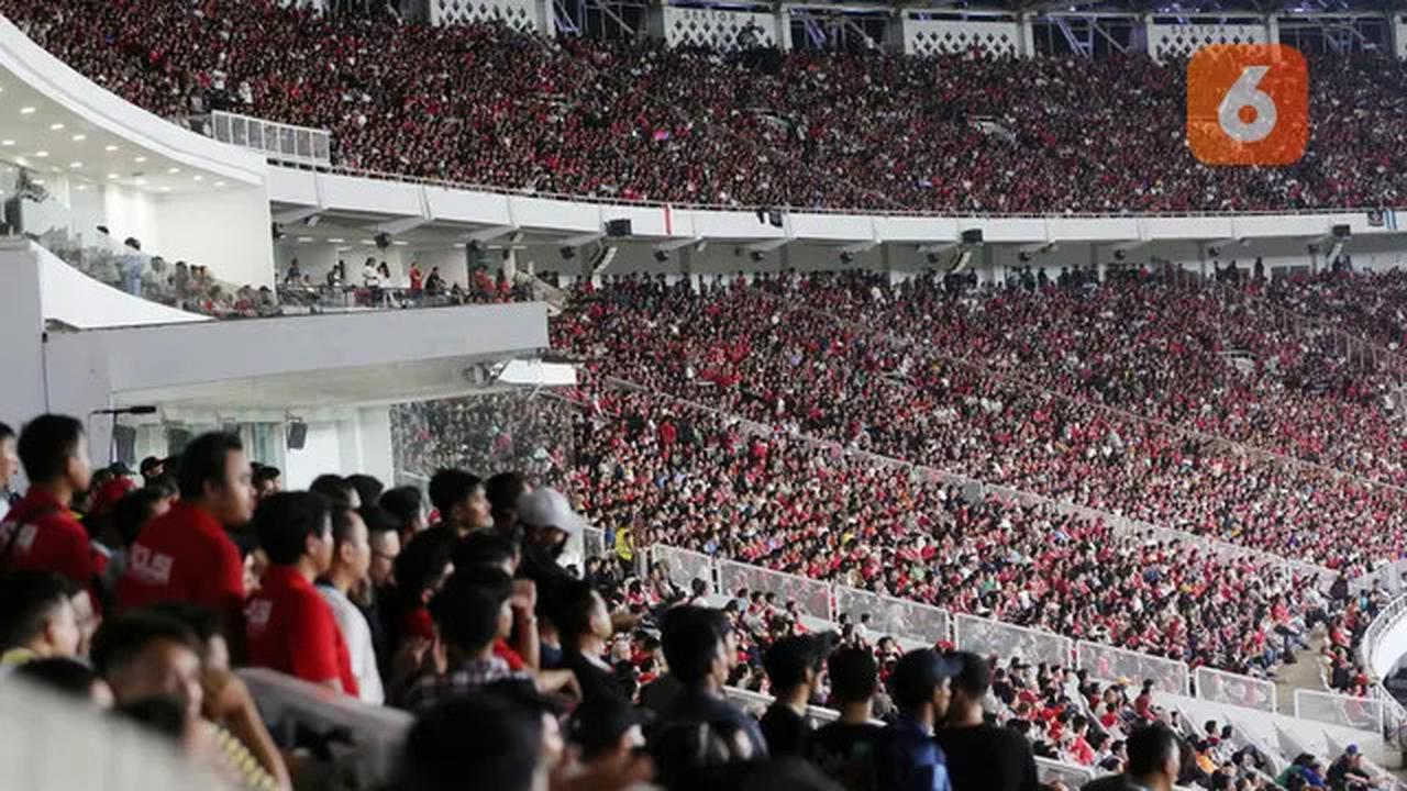 Tribune Barat Sisi Kanan dan Tengah Stadion Nasional Bahrain Dipadati Suporter Timnas Indonesia, Warga Lokal Sepi