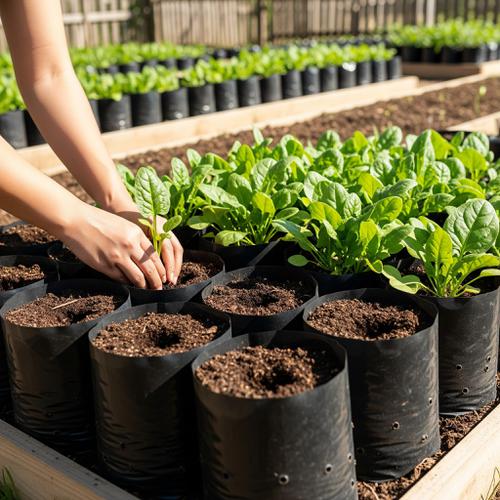 Menanam Bayam di Polybag