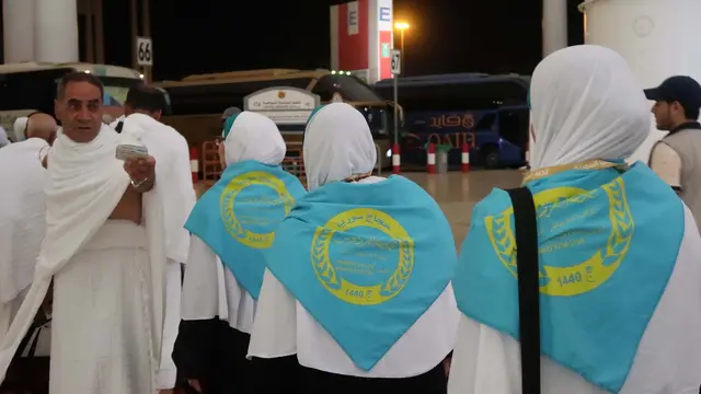 Jemaah Haji dari Suriah di Bandara King Abdul Aziz, Jeddah. Liputan6.com/Nurmayanti