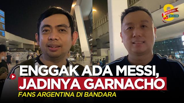 Cover untuk video dua fans timnas Argentina memilih Alejandro Garnacho karena Lionel Messi tidak hadir di Indonesia, Jumat (16/6/2023).