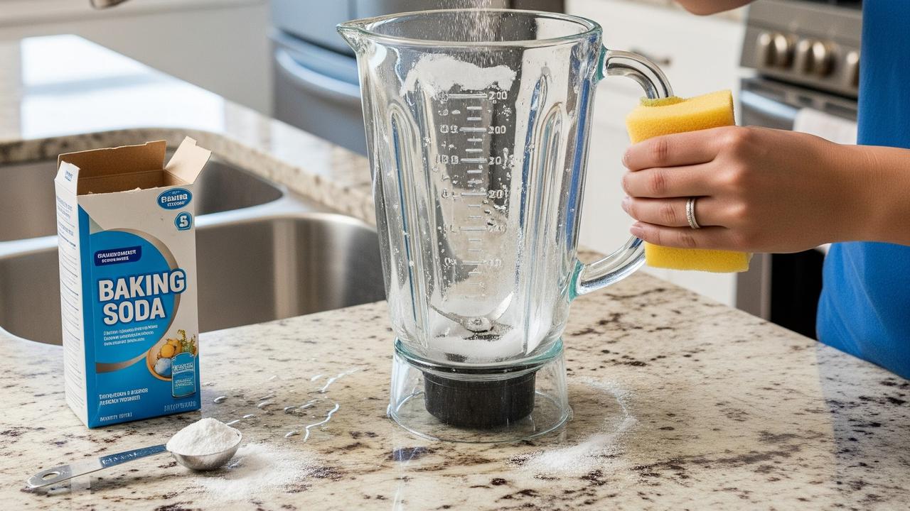 Membersihkan Blender Lengket Menggunakan Baking Soda (Image by Gemini AI)