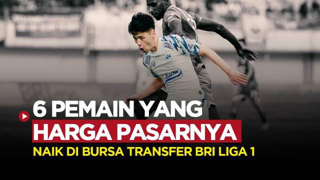 Berita motion grafis Taisei Marukawa dan 5 pemain BRI Liga 1 yang harga pasarnya mengalami kenaikan di bursa transfer BRI Liga 1 bulan Januari ini. Termasuk pemain Timnas Indonesia.