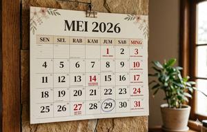 Kalender Mei 2026 (created by AI)