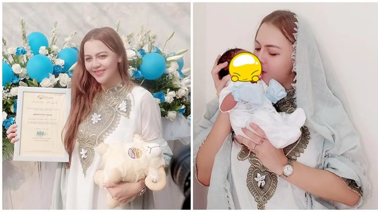 6 Momen Akikah Anak Ratu Rizky Nabilla, Tanpa Dihadiri Alfath Fathier