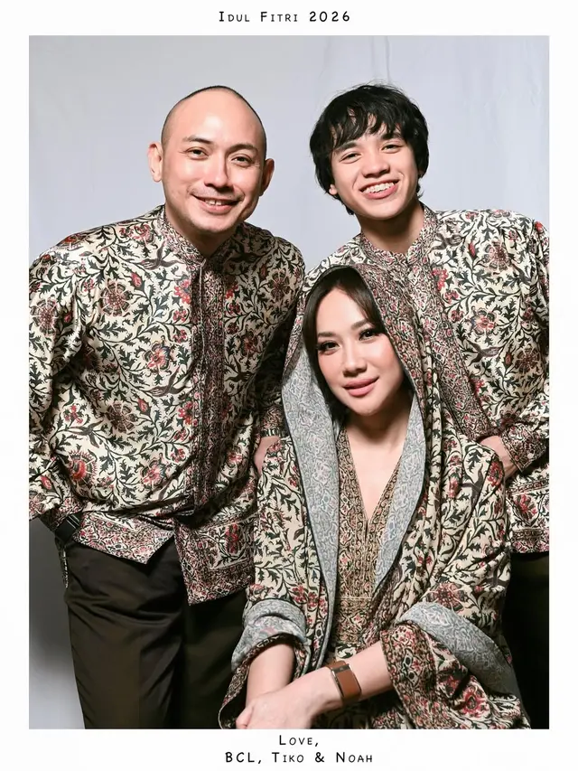 Gaya Keluarga BCL di Lebaran 2026, Biru Elegan hingga Sarimbit Full Pattern yang Statement