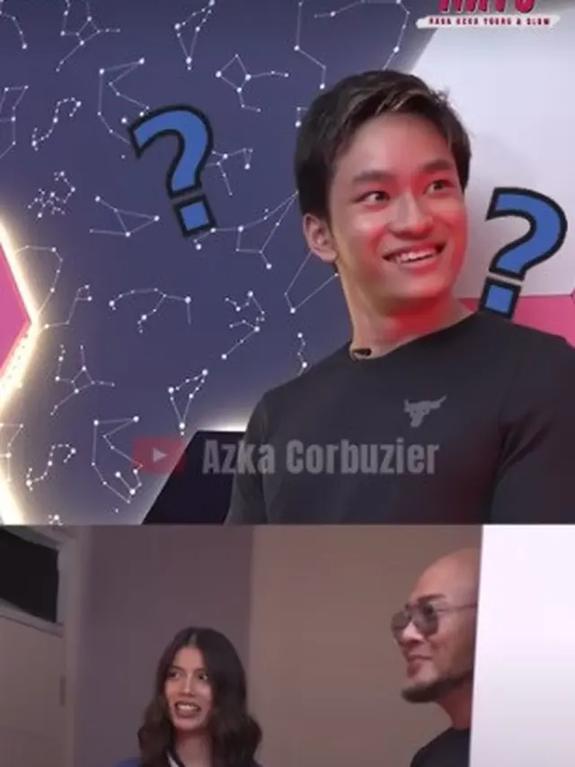 Ekspresi Azka Corbuzier tak tahu nama lengkap Deddy Corbuzier. (Foto: YouTube Azka Corbuzier)