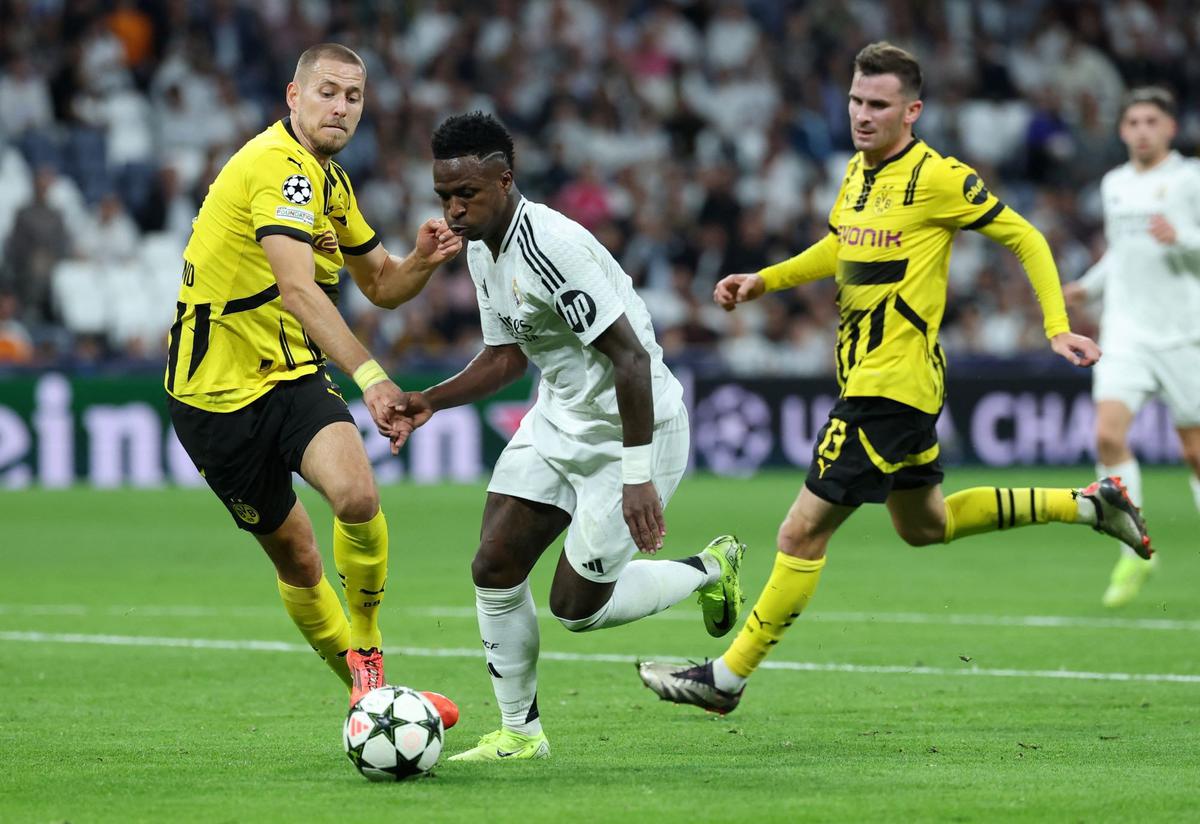 Aksi Spektakuler Vinicius Jr Antar Real Madrid Hancurkan Borussia Dortmund