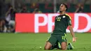 Keran gol Senegal dicetak oleh Abdou Diallo pada menit ke-70. Pemain PSG tersebut berhasil memanfaatkan kemelut di depan gawang Burkina Faso lewat sontekan jarak dekatnya. (AFP/Charly Triballeau)