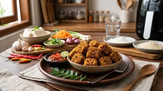Resep Nugget Tahu Pedas Renyah Versi Panggang atau Air Fryer