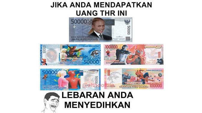 5 Meme Lucu Minta THR Saat Lebaran Ini Bikin Geleng Kepala (sumber: Instagram.com/ngumpulreceh)