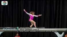 Kalahkan Malaysia, Rifda Irfanaluthfi berhasil meraih medali emas di cabang senam Sea Games 2017.